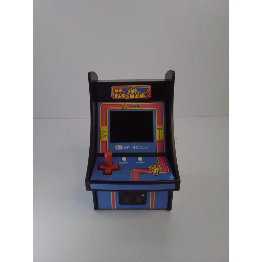 My Arcade Ms. Pac-Man Micro Player Handheld Arcade Cabinet Used Tested